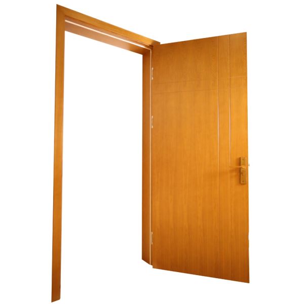 Modern Wooden Interior Door Soundproof Waterproof For Bathroom Bedroom