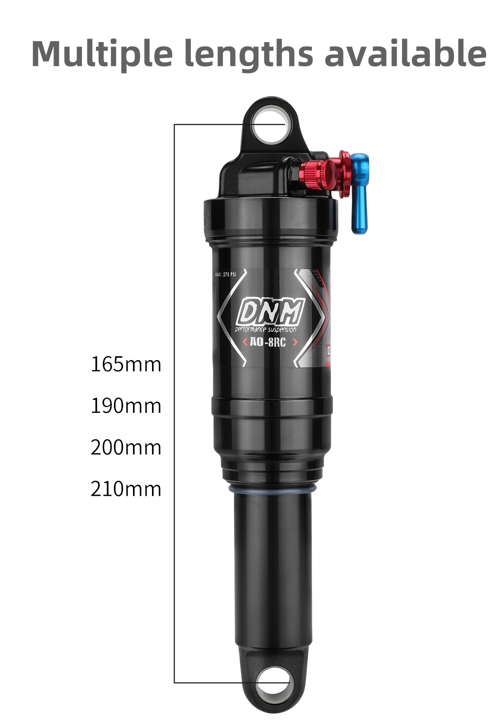 Dnm Ao-8RC Мотоциклетный пружинный амортизатор воздушного удара с регулировкой демпера