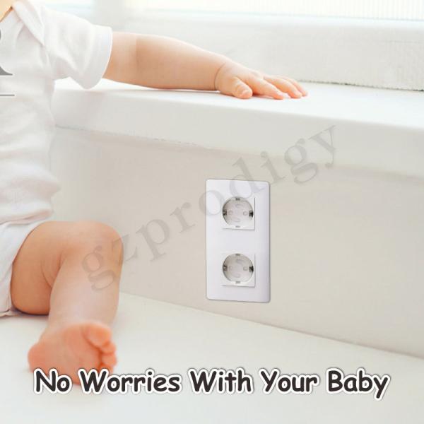 Prodigy EU Standard Rotatable Electric Protective White Outlet Plug Covers For Child Protection