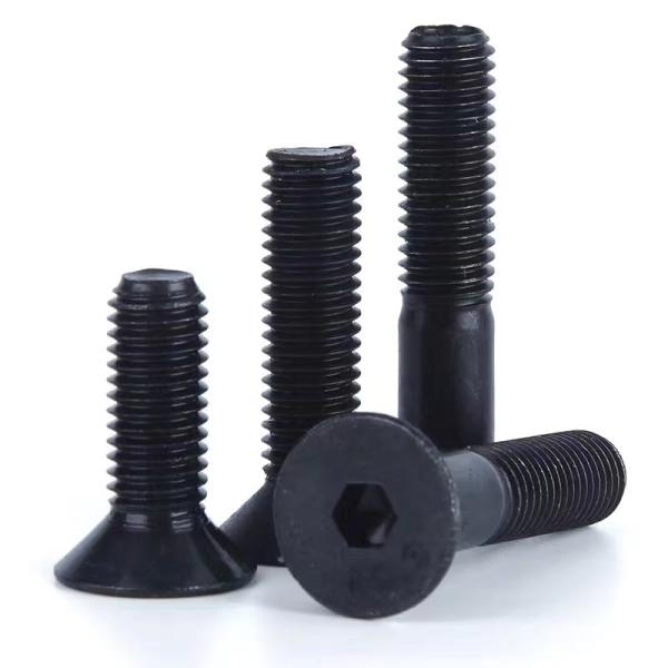 Grade 8.8 10.9 12.9 Carbon Steel DIN7991 Countersunk Head Hexagonal Socket Flat Head Bolt with Black Oxide