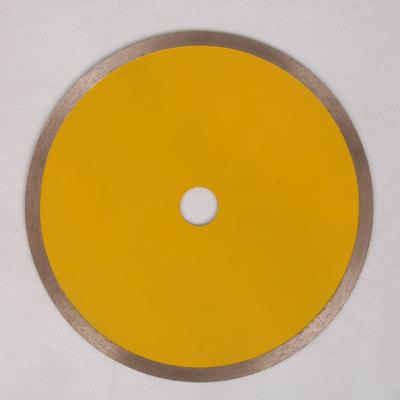 YellowContinuous Rim Saw Blade , Circular Saw Blade For Cutting Ceramic Tile Porelain Wet 10  12 Inches