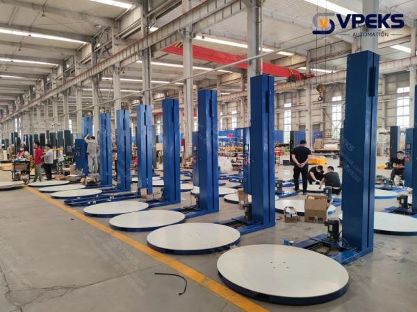 Stretch Wrap Equipment Semi Automatic Pallet Wrapper For Packaging