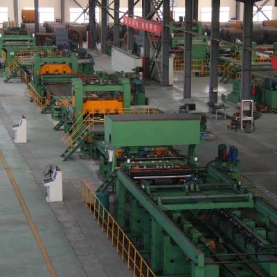PLC Controlled Automatic Steel Coil Slitting Line Uncoiling Leveling Shearing Machine