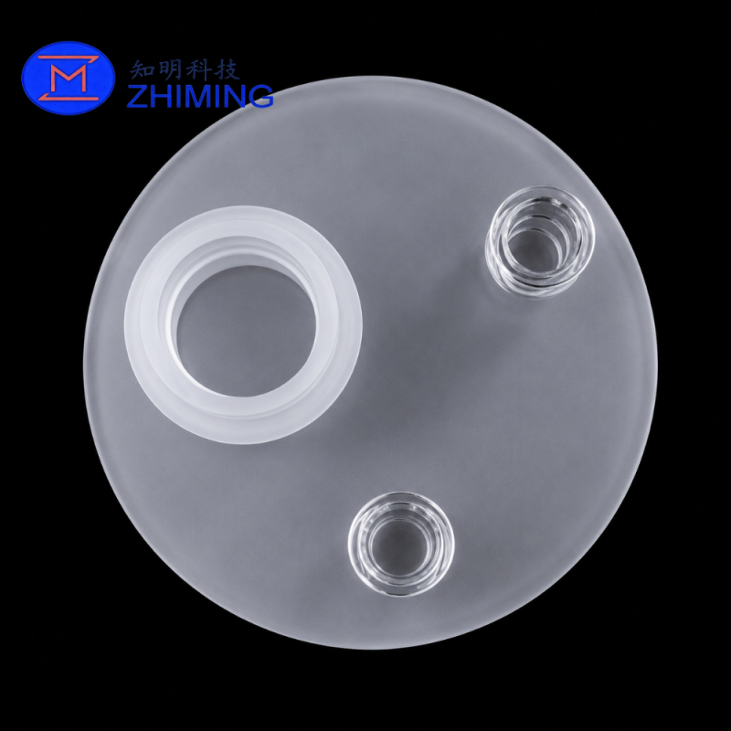 Custom Fused Quartz Vacuum Suction Plate for Semiconductor Wafer Handling