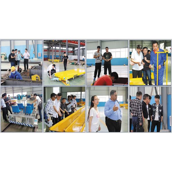 Automation Operation Heavy Duty Plant Trailer / Motor Material Transfer Trolley