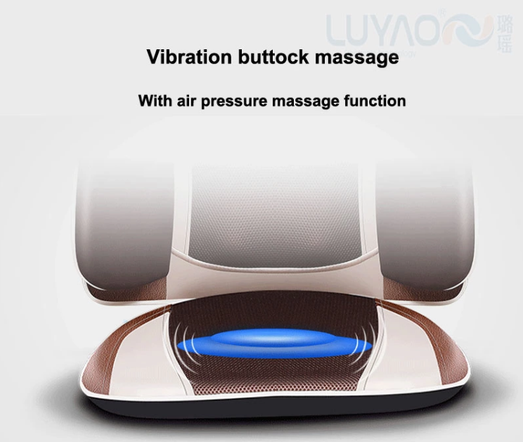 Office And Home Shiatsu Massage Cushion With Heat Shiatsu And Tapping Back Massage