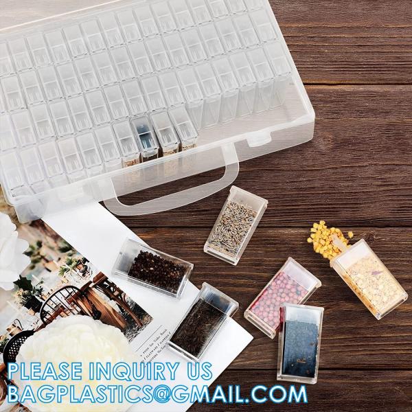 Plastic Seed Storage Box, Seeds Storage Organizer Container, Flower Seeds,Vegetable Seeds, Clover Seeds, Basil Seeds