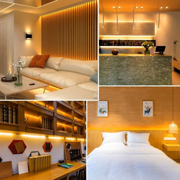 8mm 10W 24V PVC Flexible COB LED Strip Light 320leds Customizable