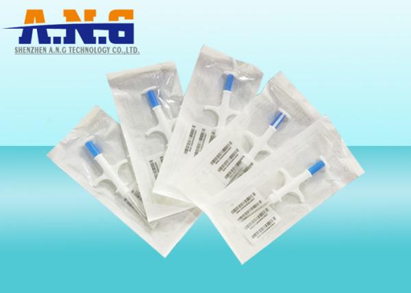 EM4305  RFID Animal Microchip Glass Tag with Disposable Syringe