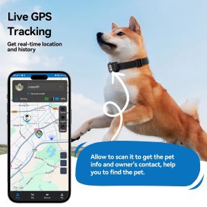 Durable Waterproof GPS Pet Tracker with Real-Time Tracking and Lightweight Design for Outdoor Adventures