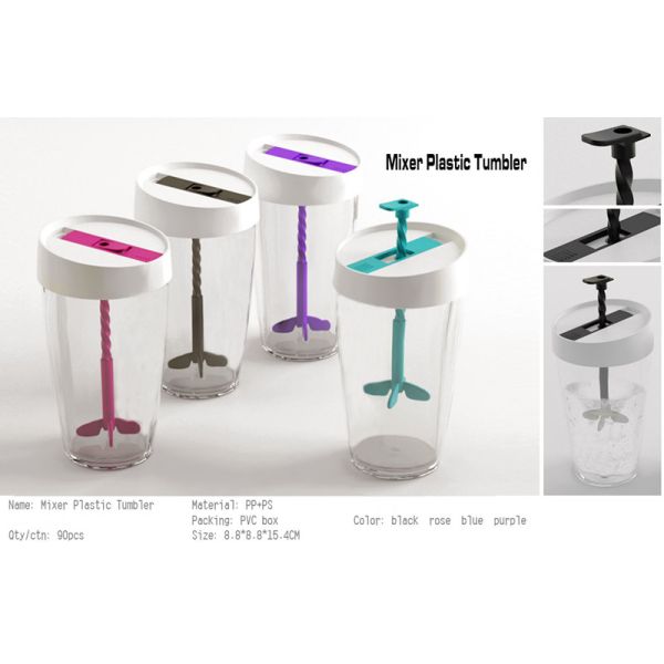 360ml mixer plastic tumbler