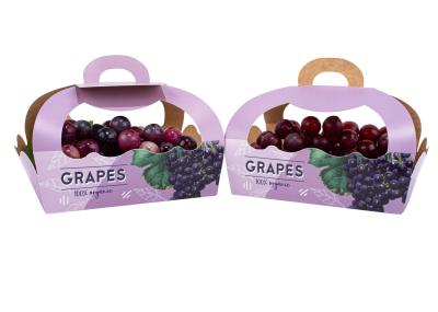 Caixas de empacotamento das frutas e legumes do cartão de UPACK 60gsm para uvas das maçãs