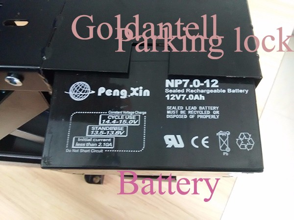 Automatic IP54 Waterproof Car Parking Lock with 305mm Lifting Height and 12V 7Ah Battery for Municipal Parking Lots