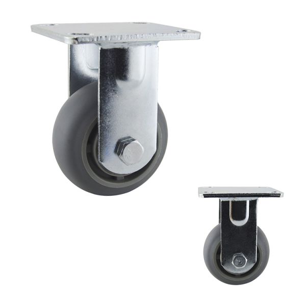 Твердый рицинус шарнирного соединения 4 дюймов 440LBS резиновый катит молчаливую защиту пола