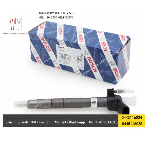Bosch Genuine Piezo Fuel Injector 0445116035 0445116034 for VW 03L130277C