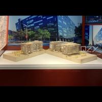 Huayi 1/200 Modelo de Impresión Arquitectónica 3D Cortado con láser Modelo de Sección del PHBS de Shenzhen