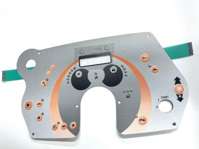 Teclado de membrana de luz de fundo EL de prova gratuita para equipamento industrial