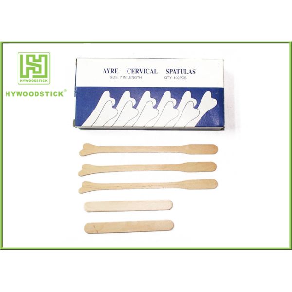 Long Wooden Tongue Depressor Sterile 150mm Adult Medical Lab Spoon Spatula
