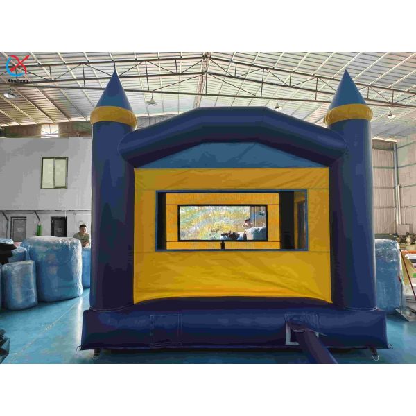 Factory OEM/ODM Inflatable Jumping House Blue Square Bouncy House Castle