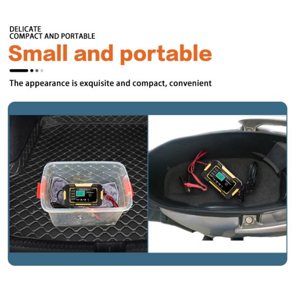 Portable Intelligent Pulse Repair Battery Charger 6A 12V