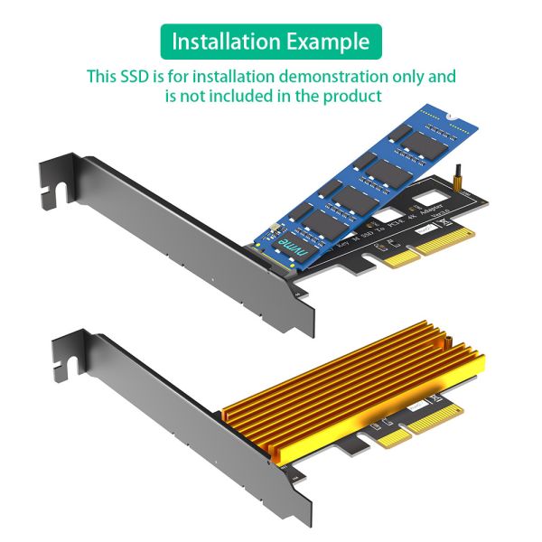 M.2 NGFF PCI-e SSD на PCI Express 3.0 x4 Host Adapter Card - поддержка M.2 PCIe (NVMe или AHCI) типа 2242 2260 2280