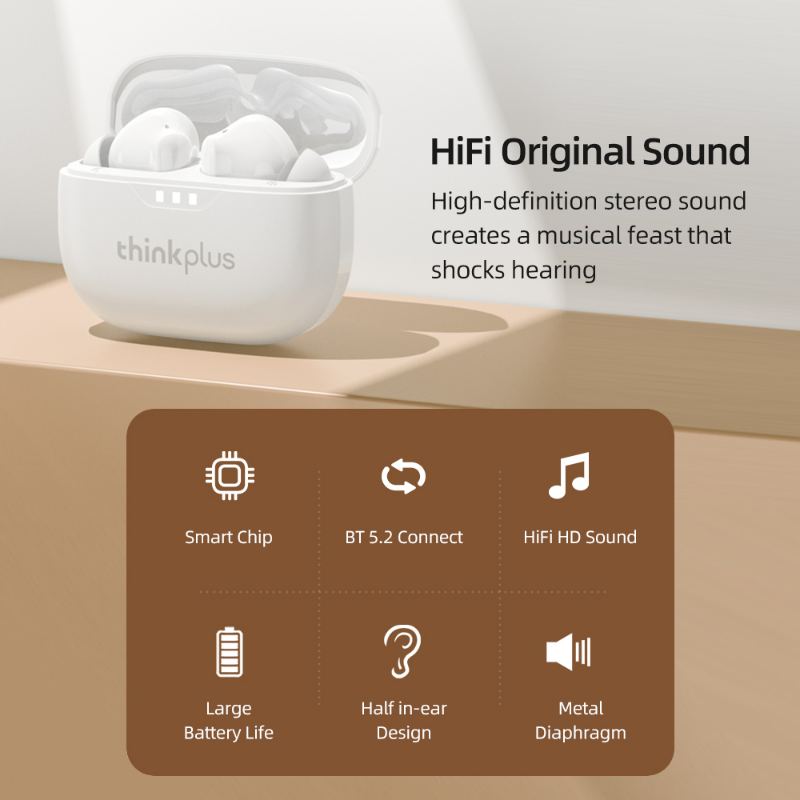 True TWS Wireless Earbuds Lenovo LP3 PRO Sport Gaming HIFI Music Headset