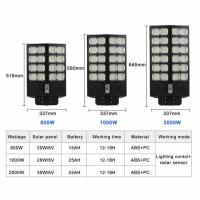 Lumière solaire de jardin à haute puissance de 900W avec batterie intégrée