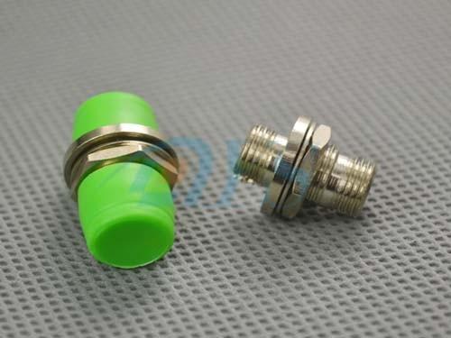 Green FC / APC Fiber Optic Adapter For Telecommunications With Ceramic Ferrule