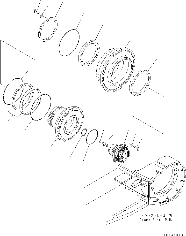 21N-27-00130 Двигатель экскаватора 21N-60-34100 Для PC1250-7 PC1250-8
