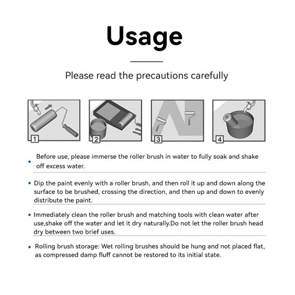 Поддержка на заказ ODM на заказ Цветочное украшение стен мягкая резиновая краска роликовая кисть