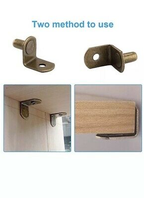 Metal Cabinet Steel L Shape Furniture Joint Shelf Bracket Support with 6mm Diameter