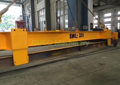 Yellow Container Lifting Spreader , Electric Container Spreader Bar For Lifting Containers