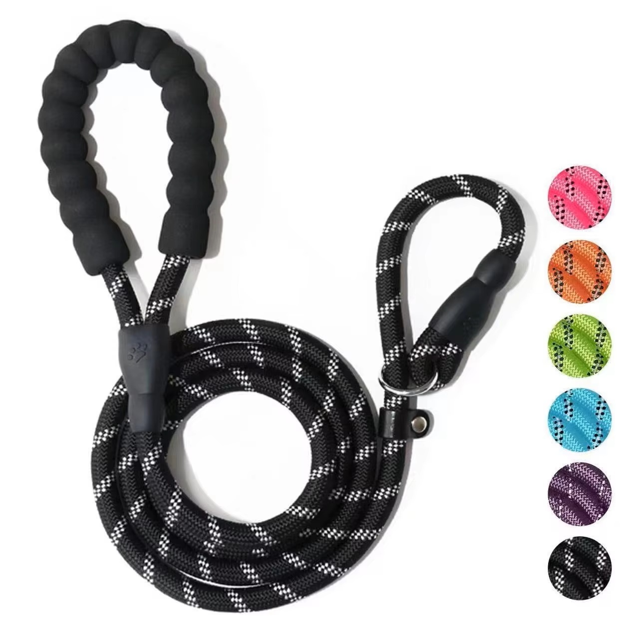 Reflective Bite Resistant Adjustable Length Dog Leash Pet Leash For Safe Walking