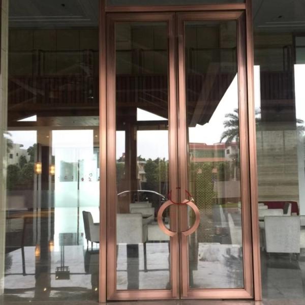 Stainless Steel Decorative Entry Door Exterior Double Security Door For House