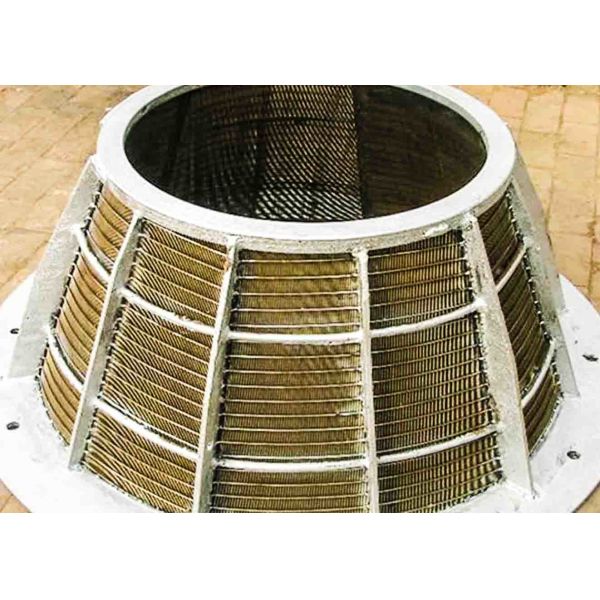 High Strength SS Centrifugal Wedge Wire Basket / Wire Strainer Basket