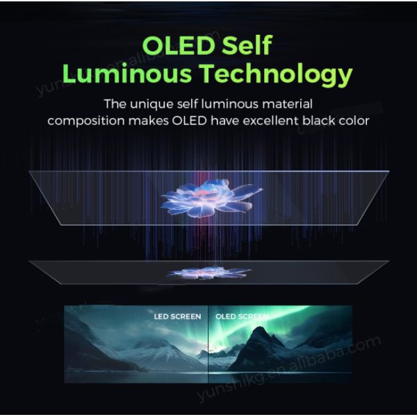 55  Inch LG Transparent Display Self-luminous Automatic Door Video Wall Advertising Display