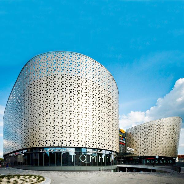 High Resistance Perforated Aluminium Panel For Curtain Wall Cladding And Decoration