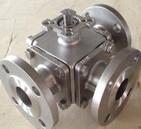 3 way Forged Stainless Steel Ball Valve With Flanged Connection