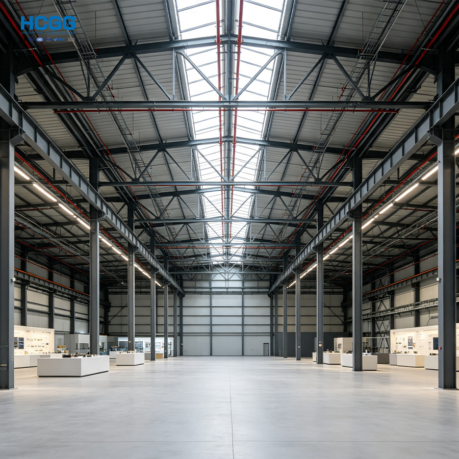 Modern Steel Structure Car Dealership & 4S Auto Showroom Custom Automotive Sales and Service Building