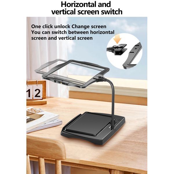 LED Desktop Magnifying Glass New Launch PMMA Material Horizontal and Vertical Screen Arbitrary Switch Reading Assistant