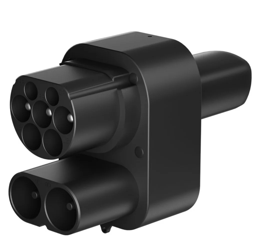 CCS2 a Adaptador de Tesla DC cargador rápido EV Adaptador CCS2 convertidor de EV de carga de DC EV Adaptador 250A para Tesla