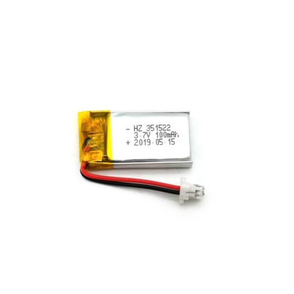 Quality 3.7V 100mAh Li Polymer Battery 351522 Model Rechargeable for Headset and Electronics