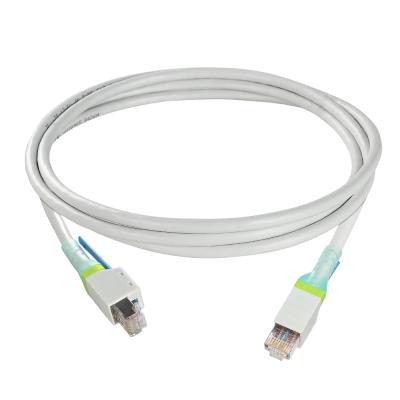 Cobre desencapado do ftp 26AWG do gato 6 do cabo de remendo RJ45 com a bainha do PVC de Rod da tração