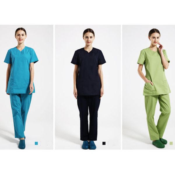 Hospital Female Scrubs Medical Uniforms , Ventilate Cotton Pretty Scrubs For Nurses