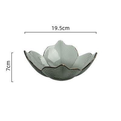 Hand Made Flower Shape Solid Color Glass Bowl