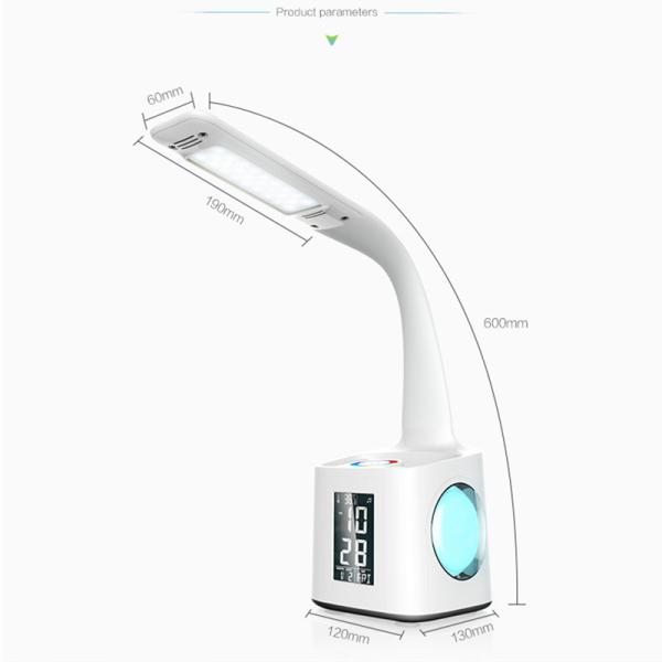 256RGB White LED Desk Lamp 13KG Clock Led Calendar Table Lamp For Office
