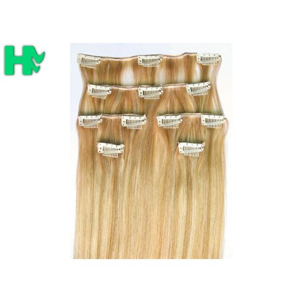 Multi - Color High Heat Resistant Hair Extensions Weave Stylish Soft Long Hair Weave For Girls