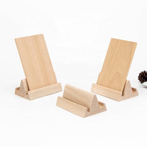 Calendrier de bureau en bois Porteur de carte de visite Multi Calendrier en bois Base et Porteur de téléphone Stand Cuisine Porteur de menu en bois