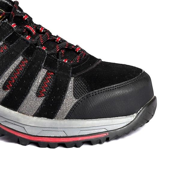 Shengjie Comfortable EVA Slip Resistant Metal Eyelets Leather Mesh Upper Sport MD Sole Low Cut Safety Shoes