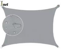 Tejido de sombreado de poliéster impermeable 120gm - 350gm Rectángulo Vela de sombreado de sol